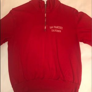 Red San Francisco zip up